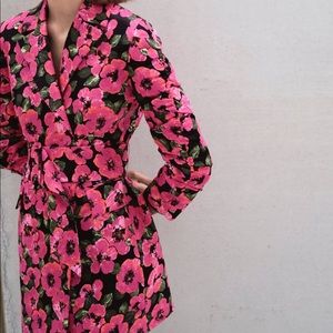 ZARA Floral Print Blazer Dress with Belt